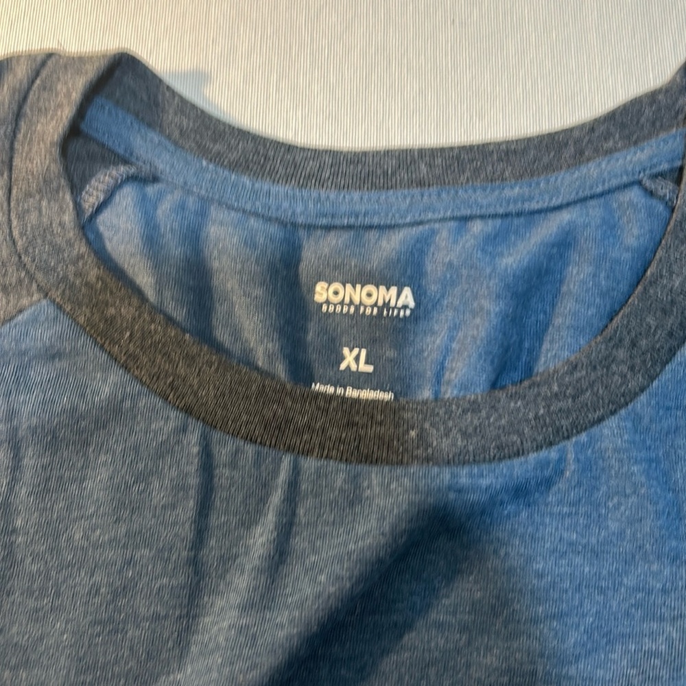 SONOMA CREWNECK TEES MEN SIZE XL SHORT SLEEVE DARK BLUE NEW - Picture 5 of 10